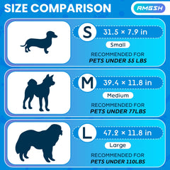 AMGSH whelping pool in blue, durable plastic for puppies and splash-free use