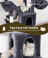 AMHANCIBLE cat tree hammock provides a cozy resting spot