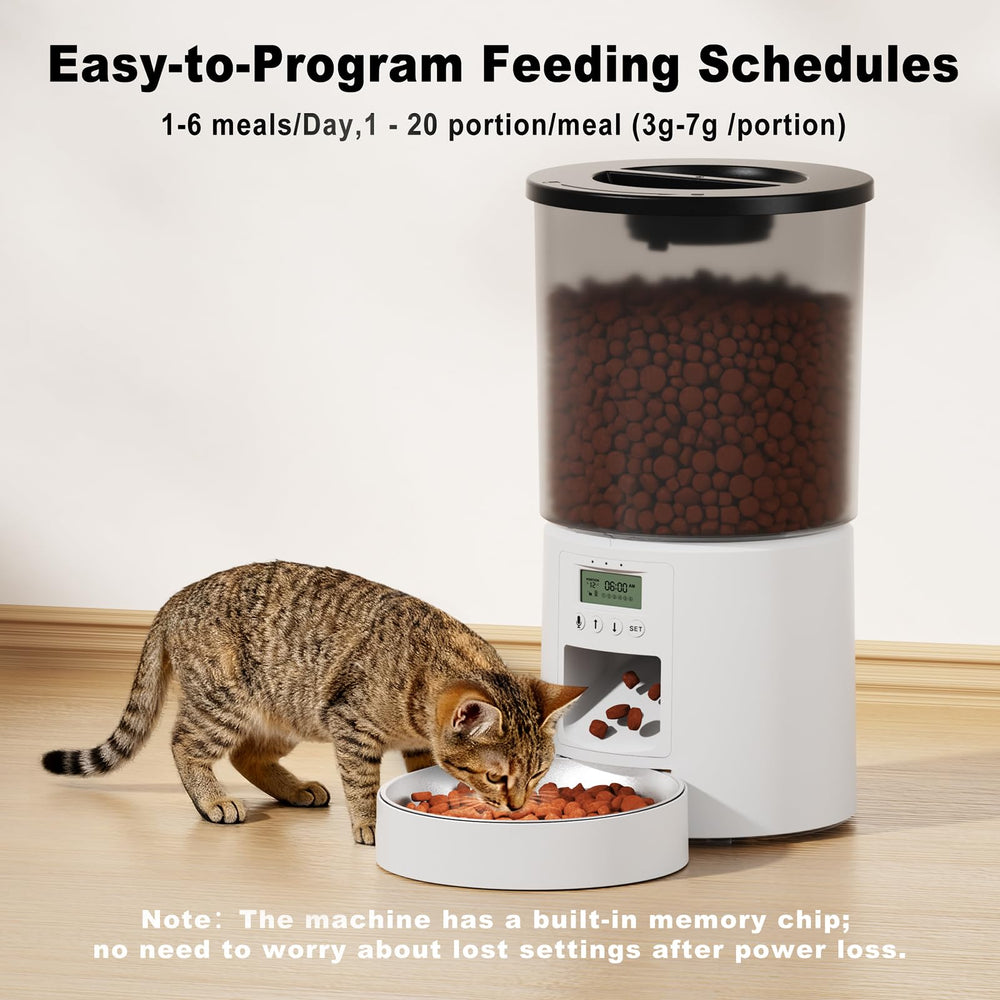Amiaorican feeder battery backup supports feeding during power outages.