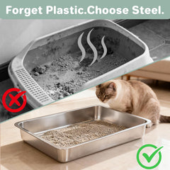 Amibud easy-clean surface helps reduce odors and simplify maintenance.