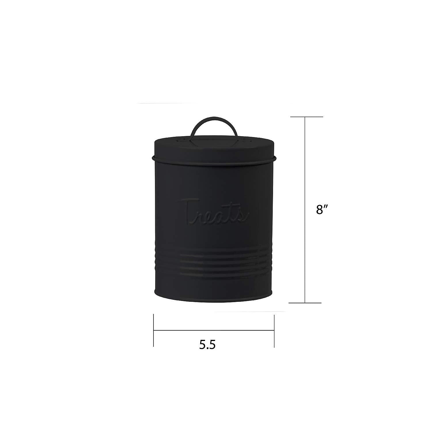 Amici Pet 72-ounce treat canister ideal for bulk storage.