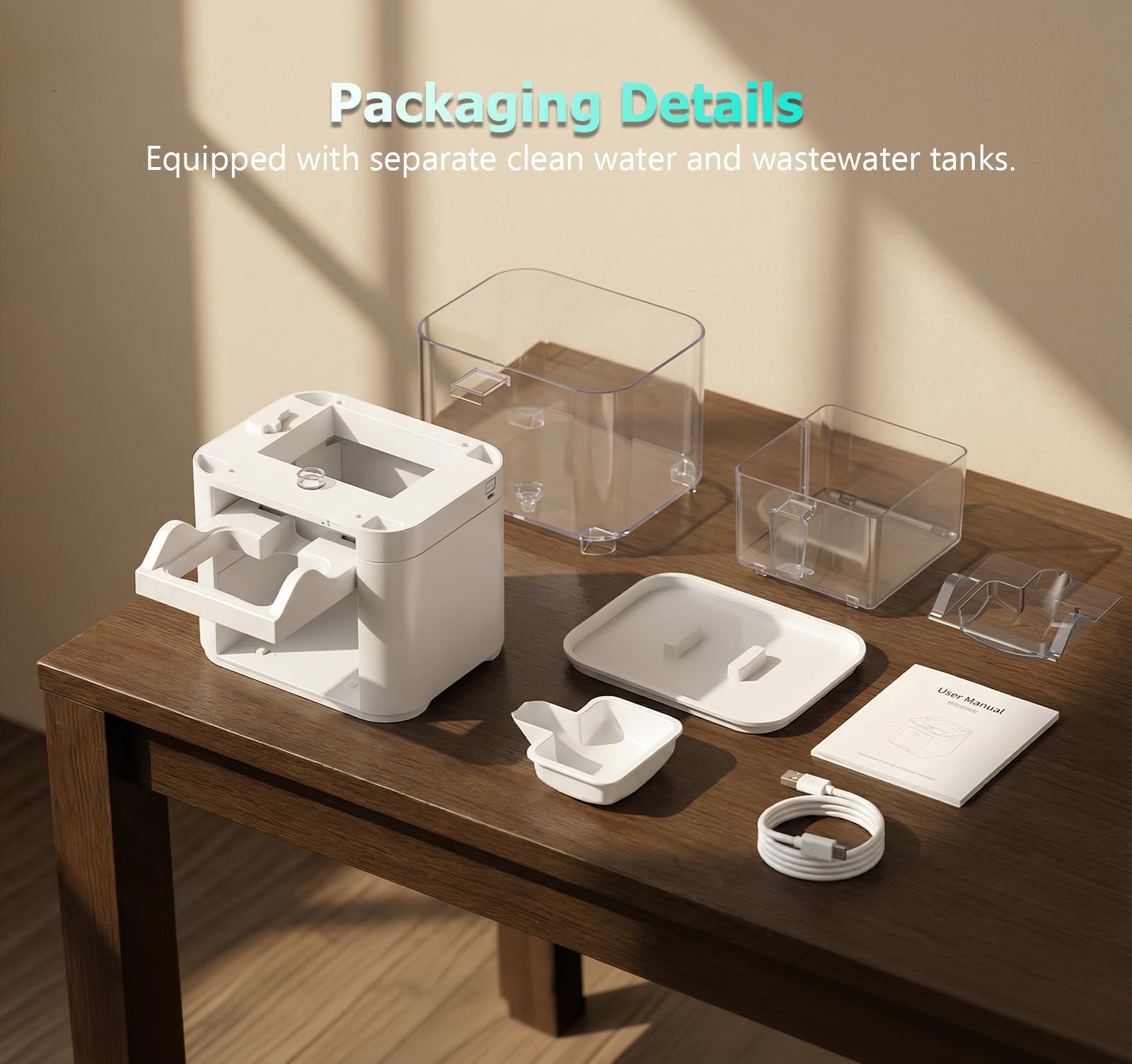 Amicura A10 quiet, compact housing fits in any room.