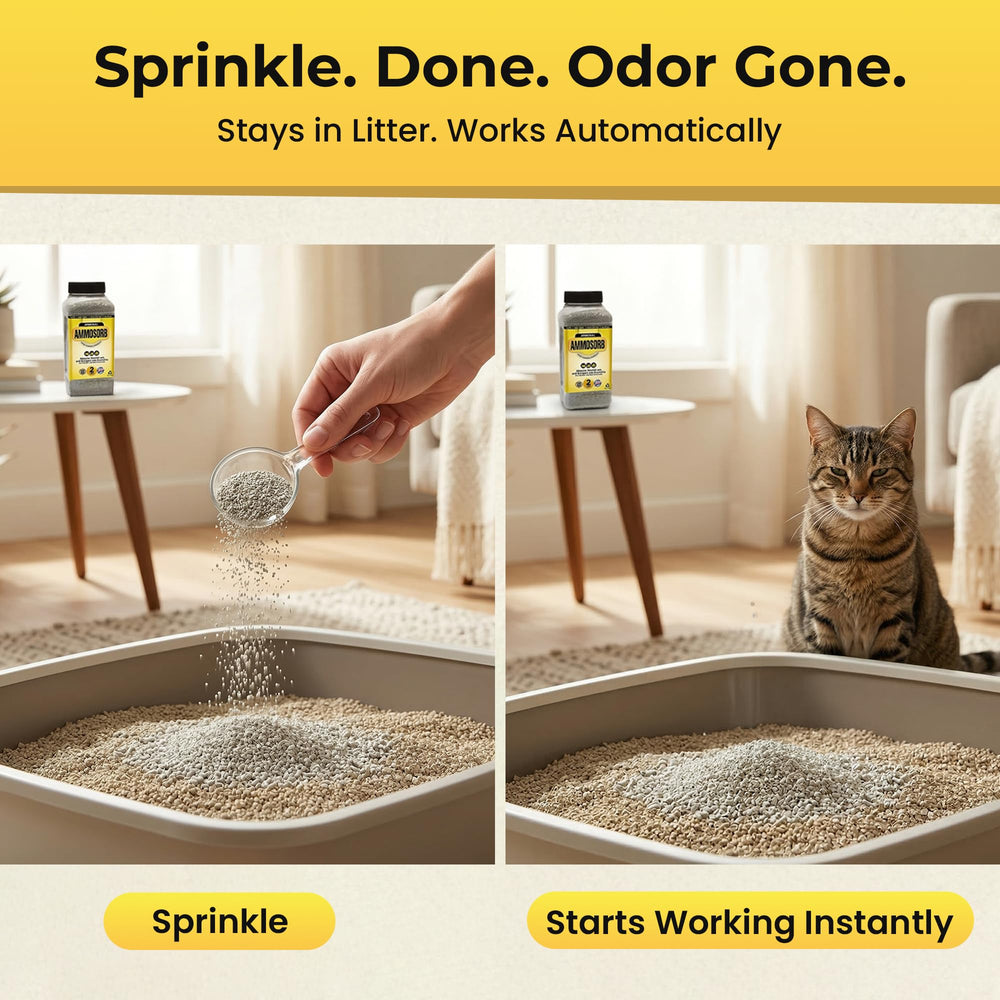 AMMOSORB fragrance free mineral deodorizer for safe odor trapping