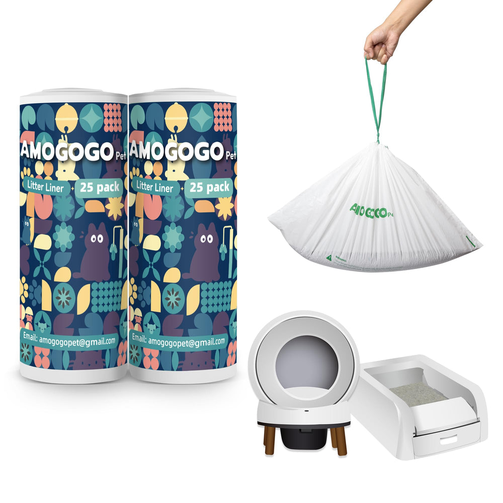 AMOGOGOPET liners fit Clumping and SmartSpin for mess-free waste disposal.