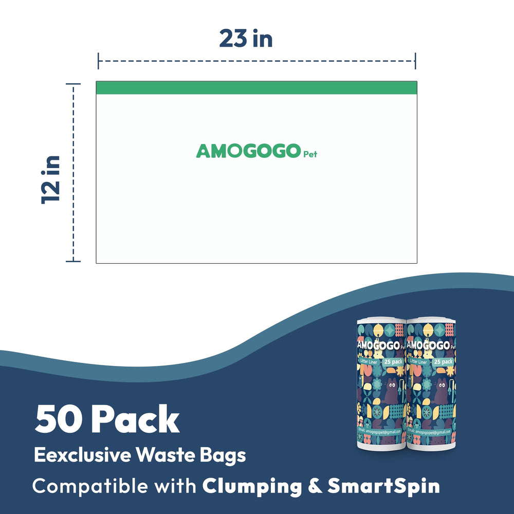 AMOGOGOPET odor-control design keeps the bathroom fresh.