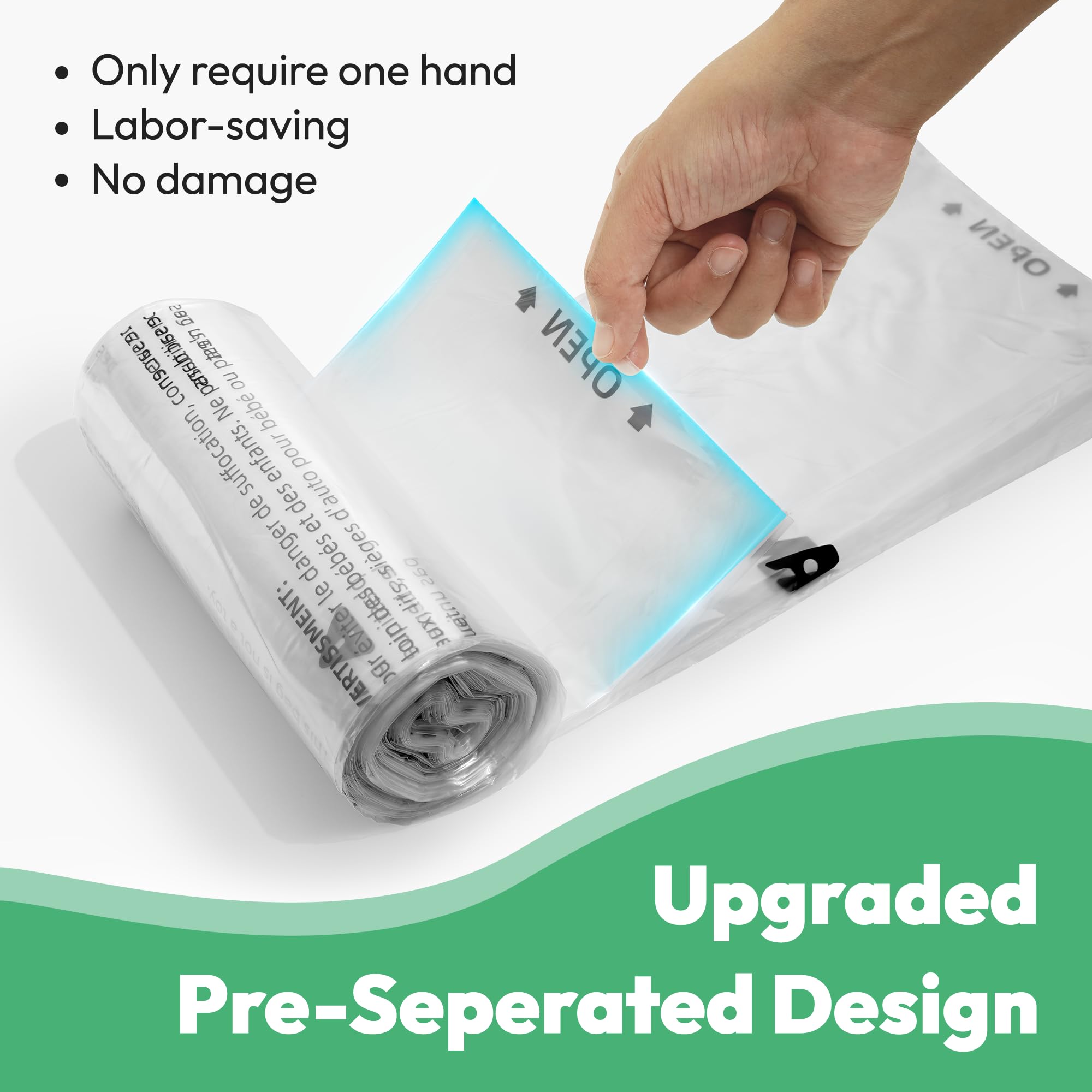 AMOGOGOPET 9-11 gallon bags offer ample capacity