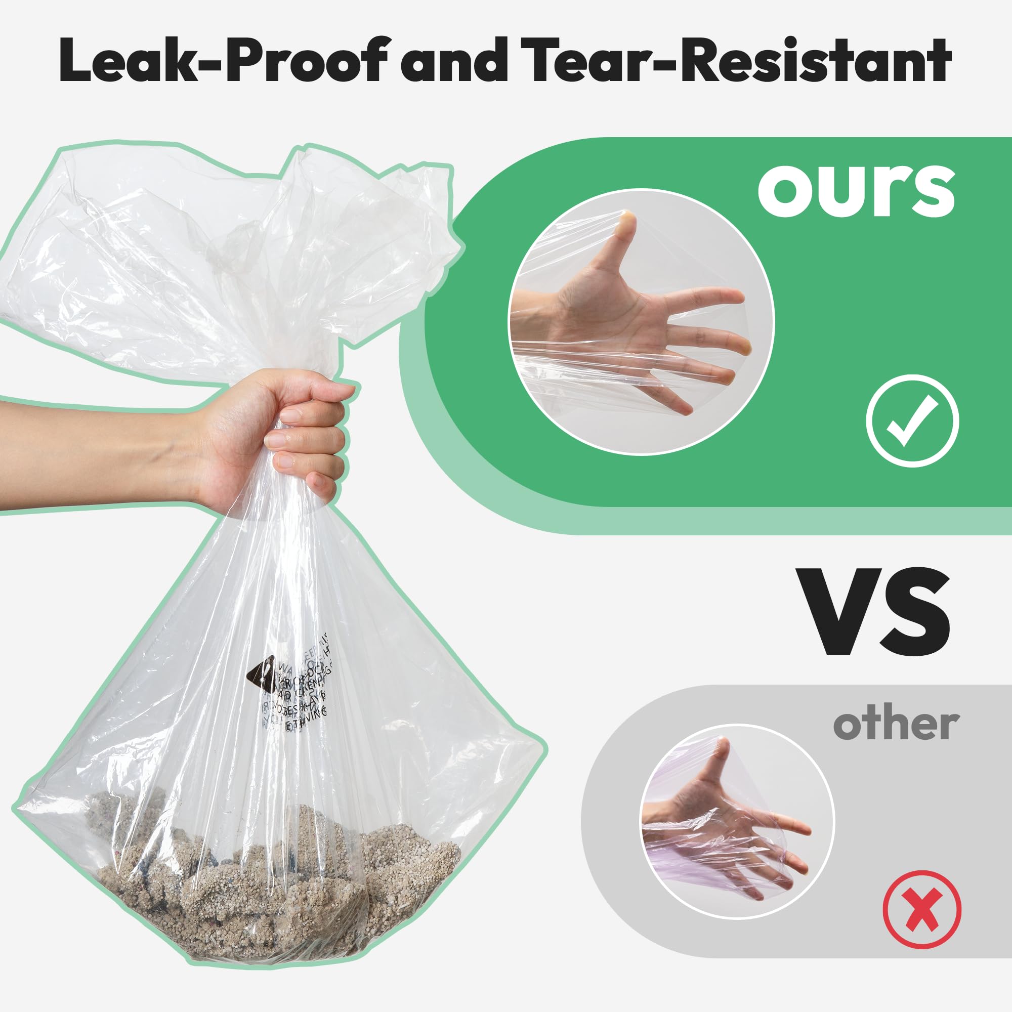 AMOGOGOPET leak-proof seal for cleaner litter area