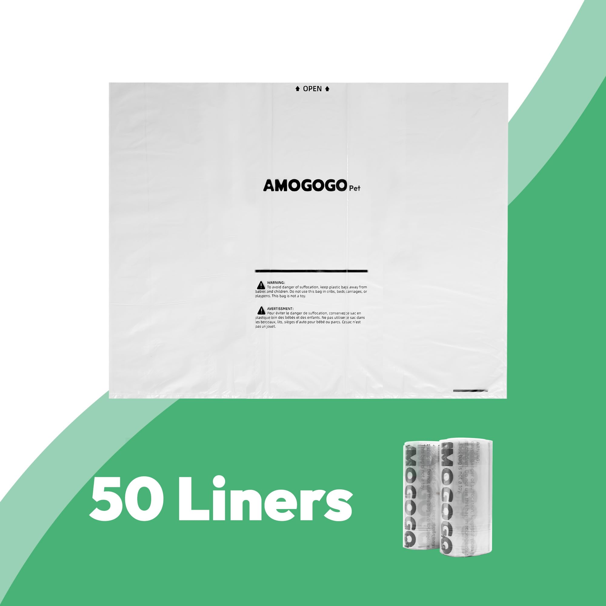 TEAR-RESISTANT AMOGOGOPET bags with secure leak-proof seal