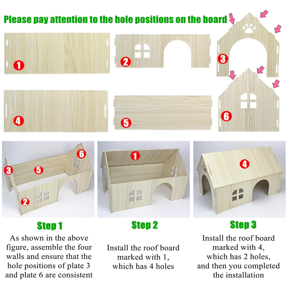 Amonk Guinea Pig Hideout spacious interior ideal for lounging and hiding