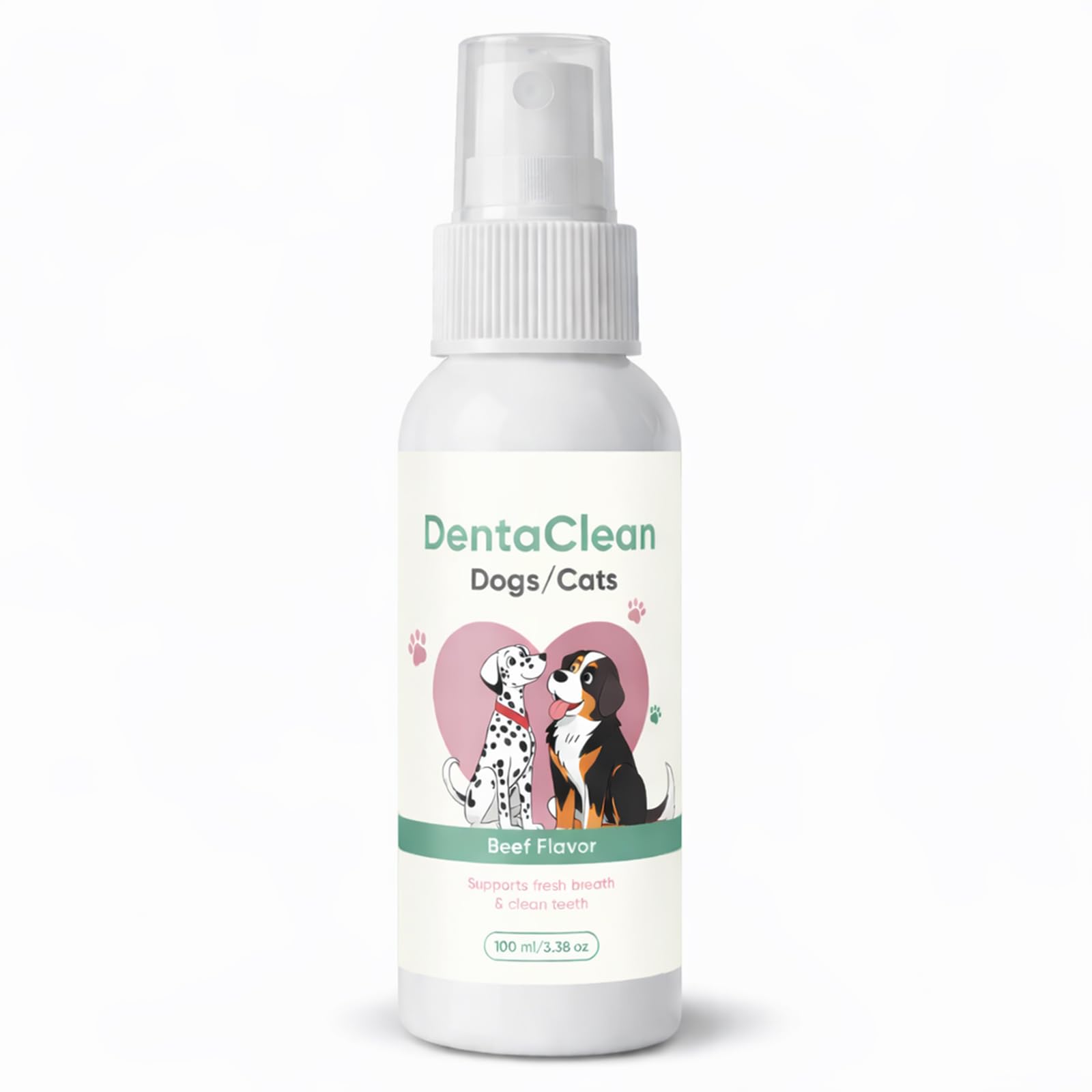 AMOQUCT Dentaclean bottle for dogs and cats promotes fresher breath and cleaner teeth.
