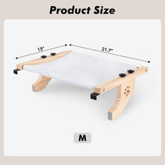 AMOSIJOY cat bed assembly step highlights tool-free setup.