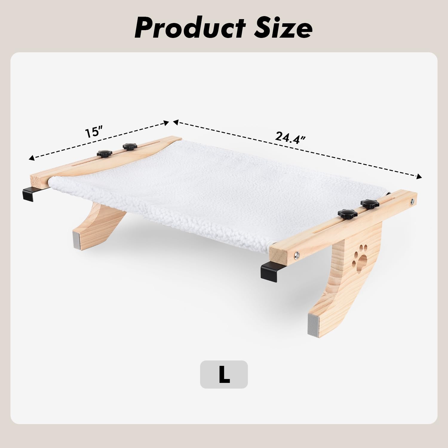 AMOSIJOY cat sill window perch assembly adjustment showing easy setup
