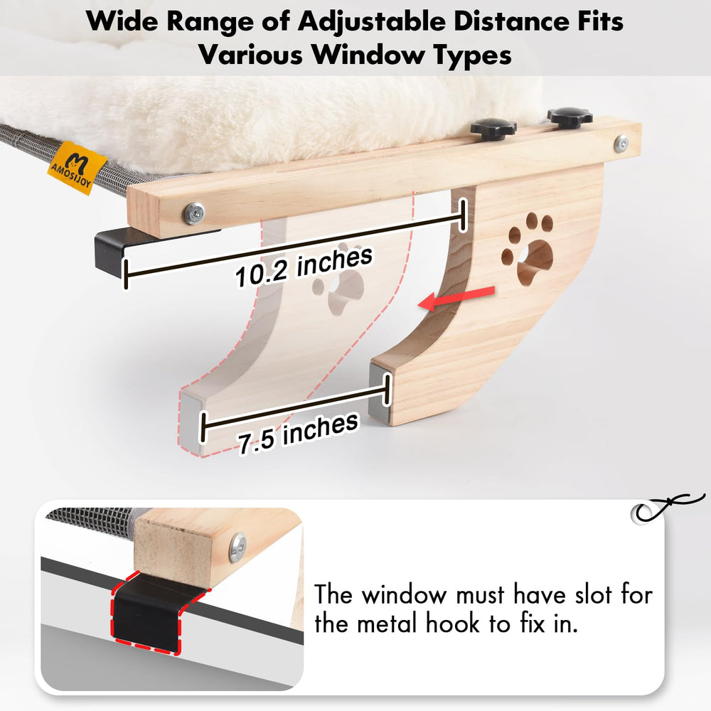 AMOSIJOY perch holds up to 40 pounds for bigger cats