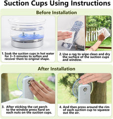 AMOSIJOY perch installation with anchor screws offers versatile mounting options.