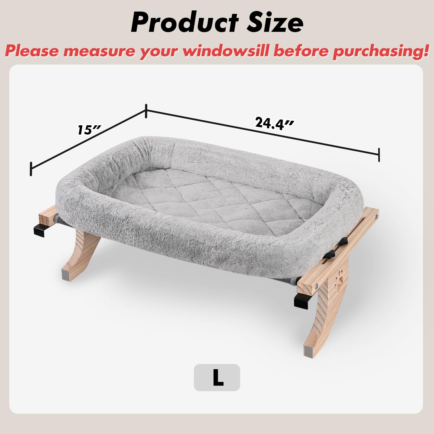AMOSIJOY cushion bed cover is soft plush and easy to wash.