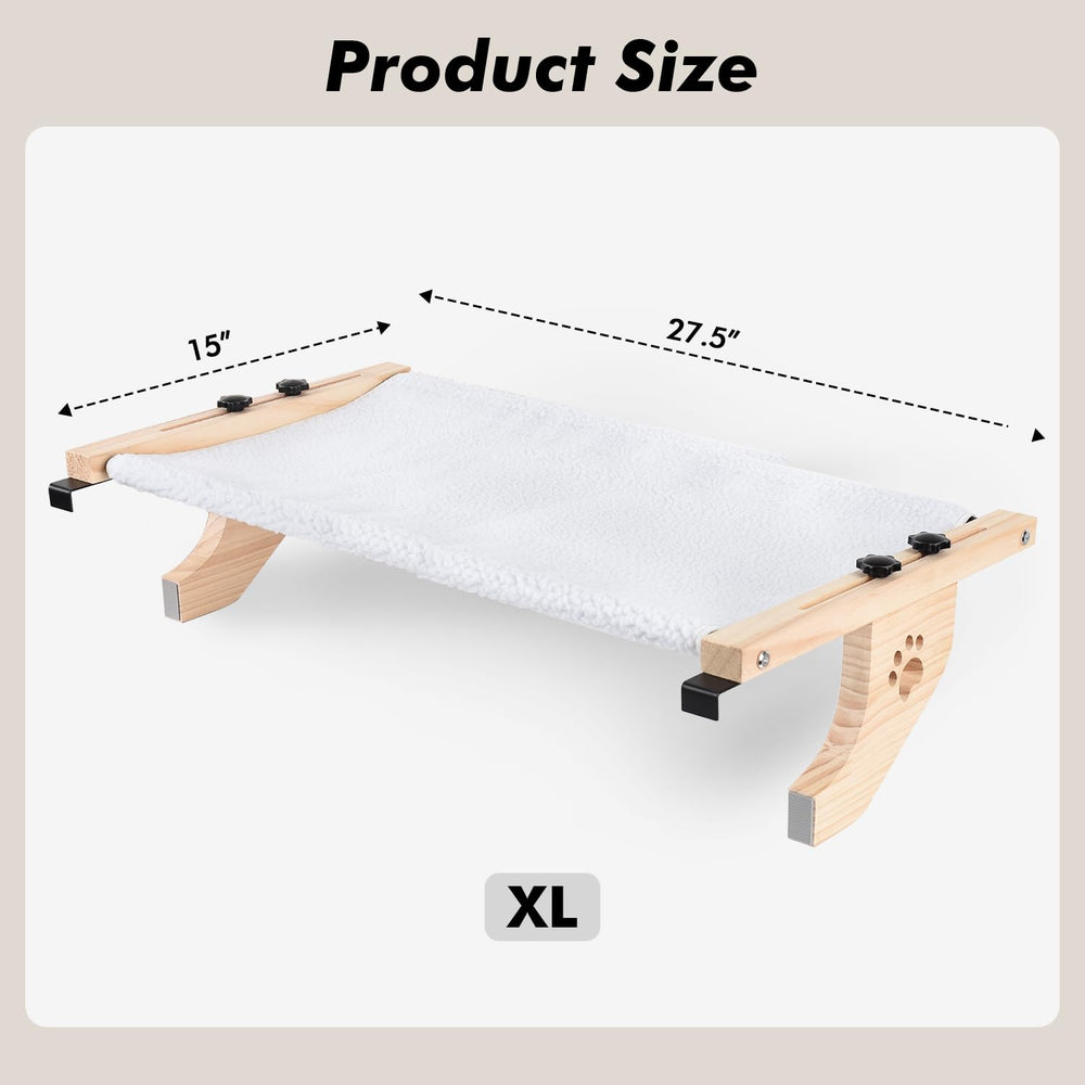 AMOSIJOY easy-assembly perch with adjustable distance for various window sills