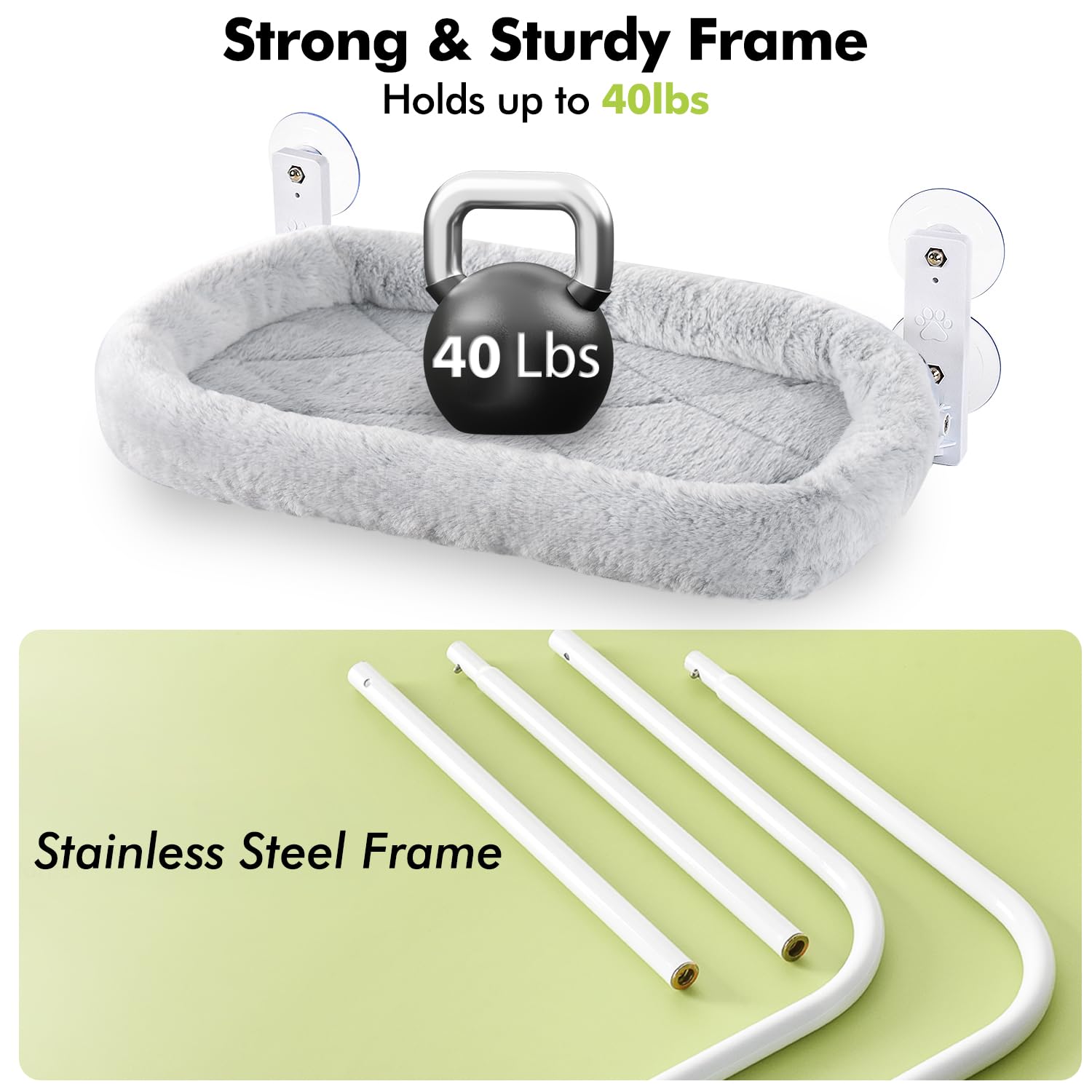 AMOSIJOY breathable mesh underside promotes airflow during naps