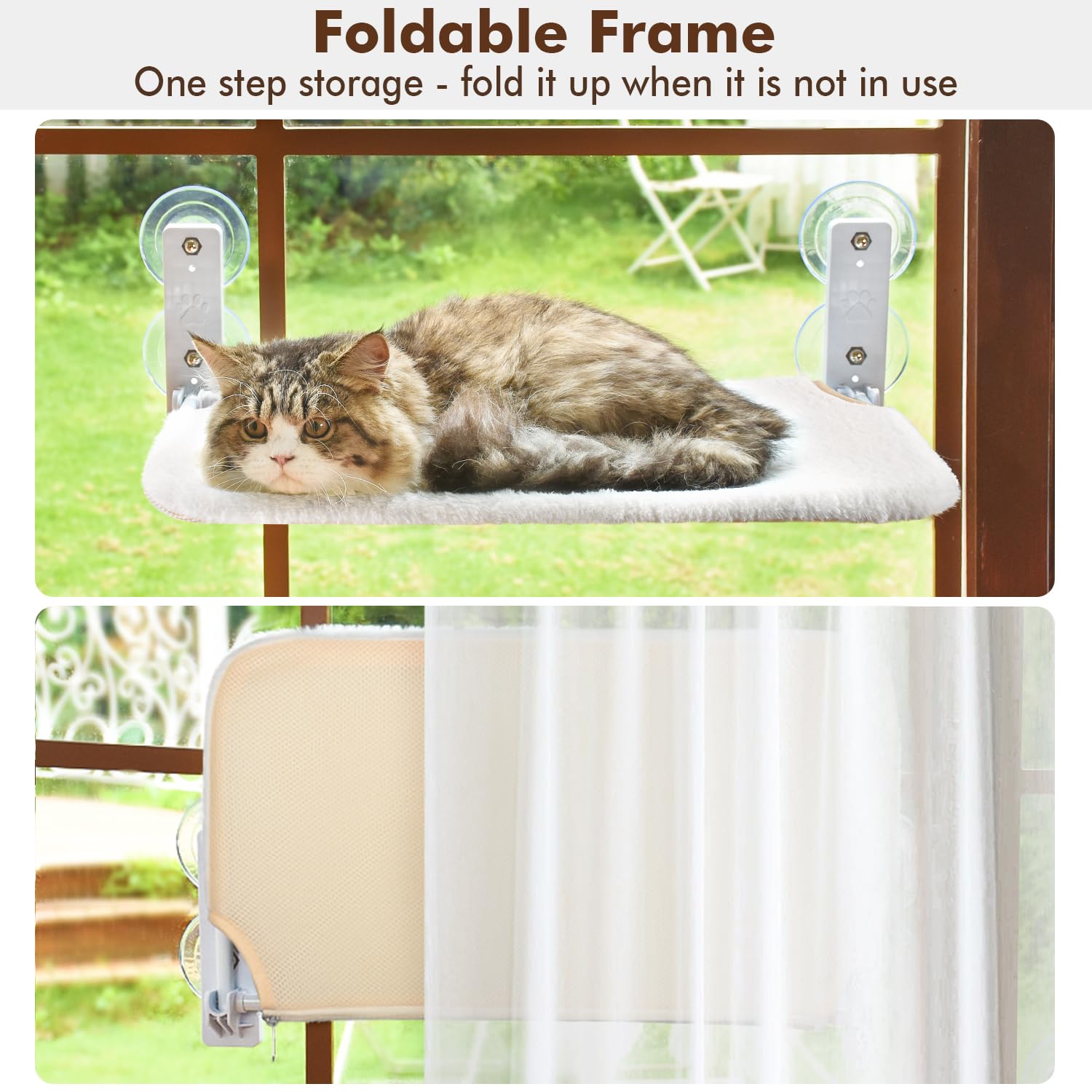 AMOSIJOY foldable design saves space and stores easily when not in use.