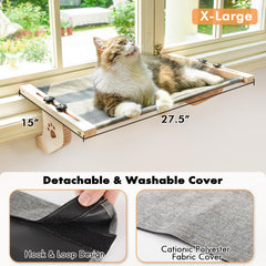 AMOSIJOY large-space window perch for full cat stretches