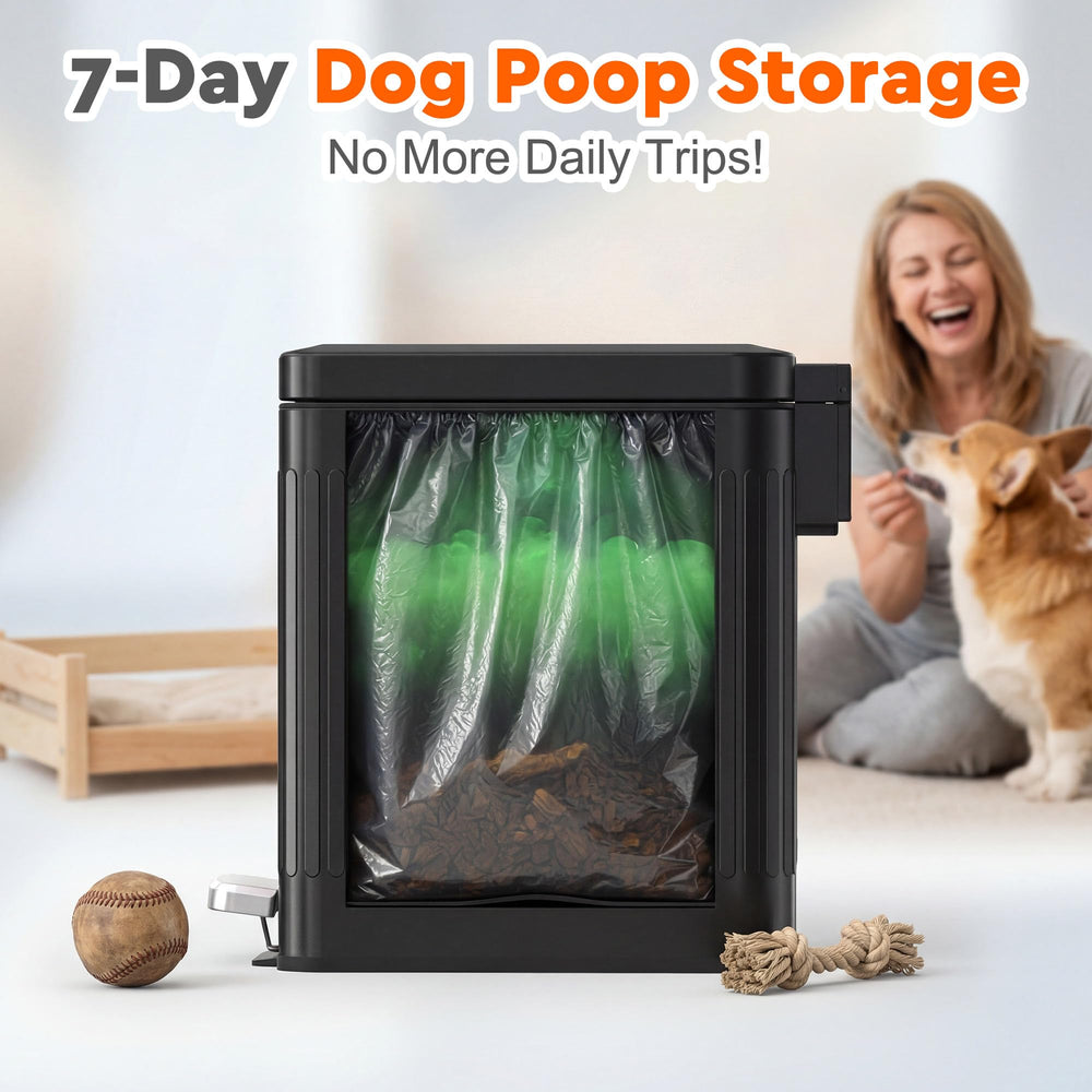 Amoowis can with built-in charcoal filter reduces odors