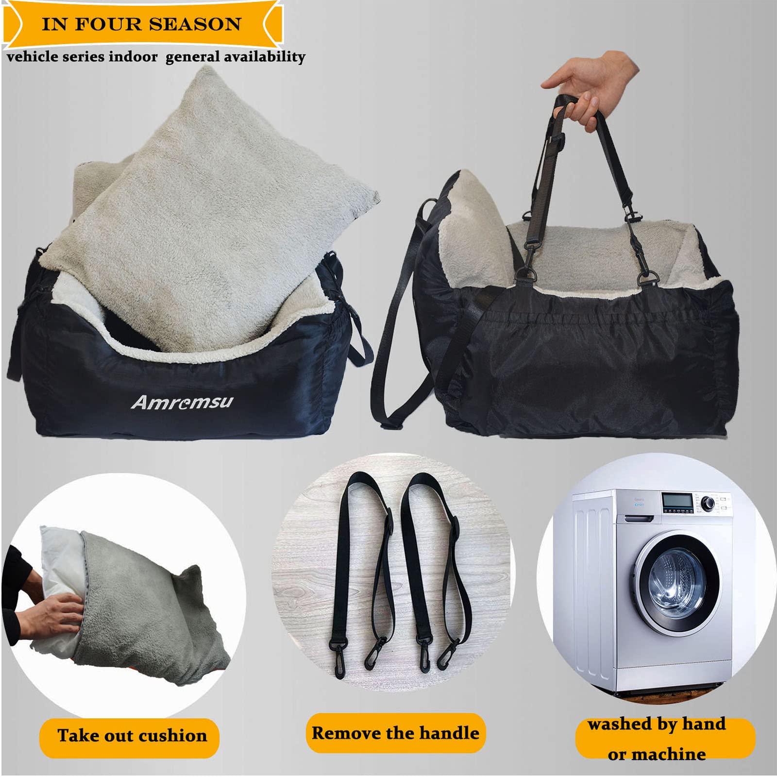 Amremsu car seat storage pockets for treats and toys on the go