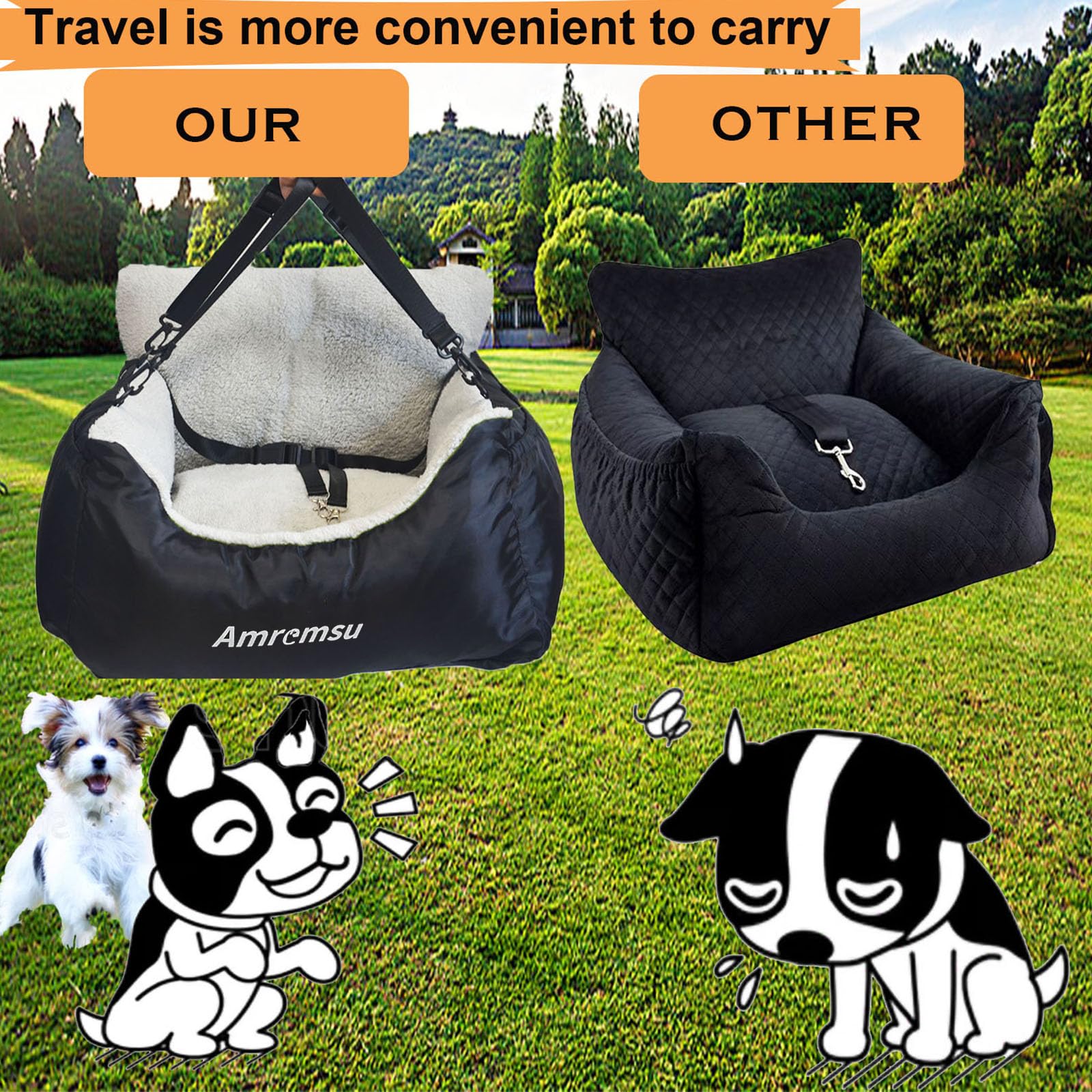 Amremsu car seat washable cover for easy cleaning after adventures