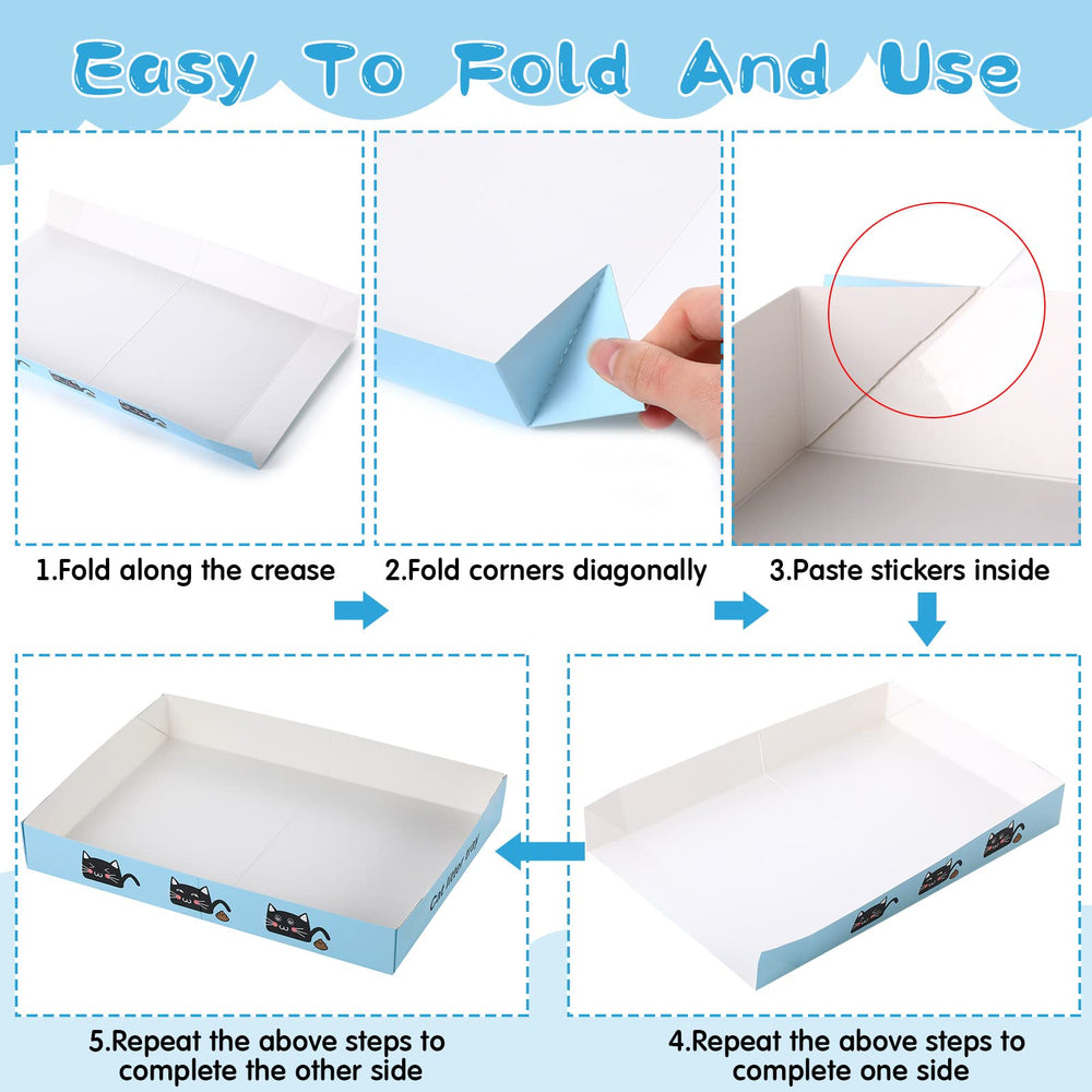 Amyhill lightweight disposable litter box, ideal for travel or sharing.