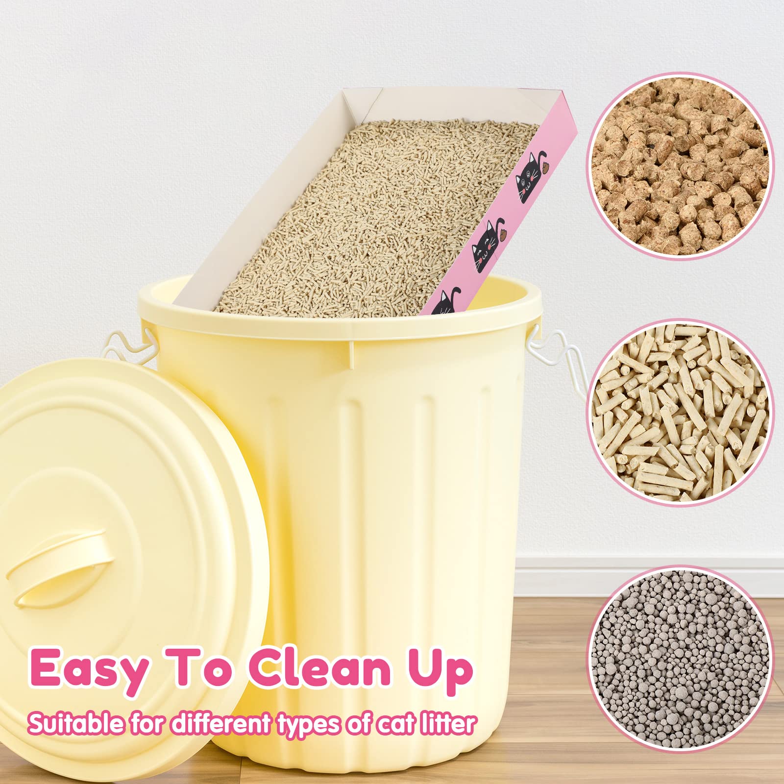 Amyhill lightweight portable litter box ideal for travel and quick disposal