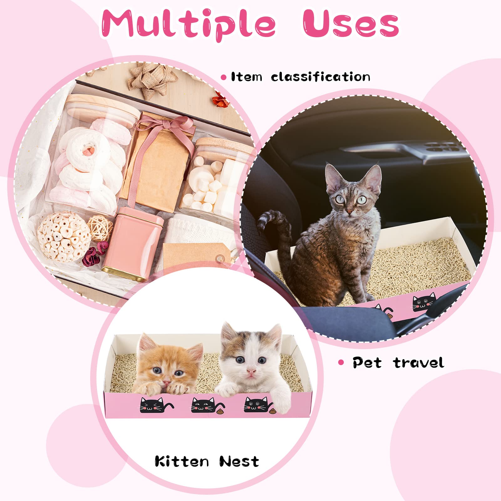 Amyhill low entry indoor litter box for comfortable cat access