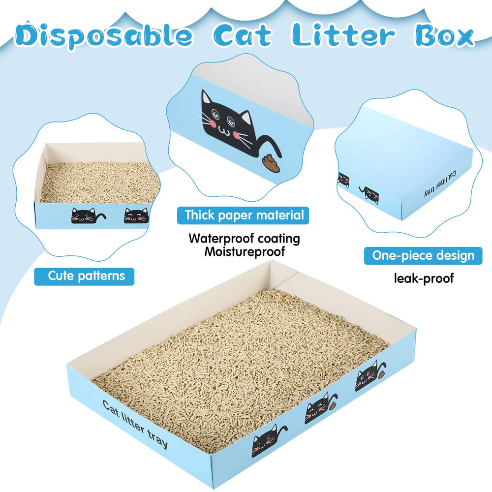 Amyhill waterproof-coated paper litter box containing liquids and odors.