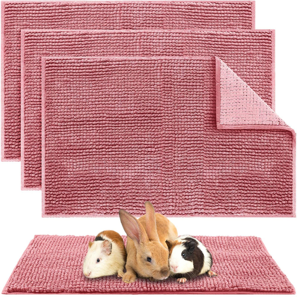 Amylove guinea pig cage liner 16x24 pink, four-pack ideal for small pets.