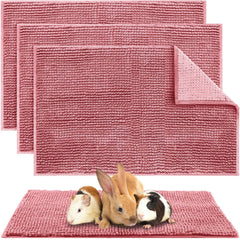 Amylove guinea pig cage liner 16x24 pink, four-pack ideal for small pets.