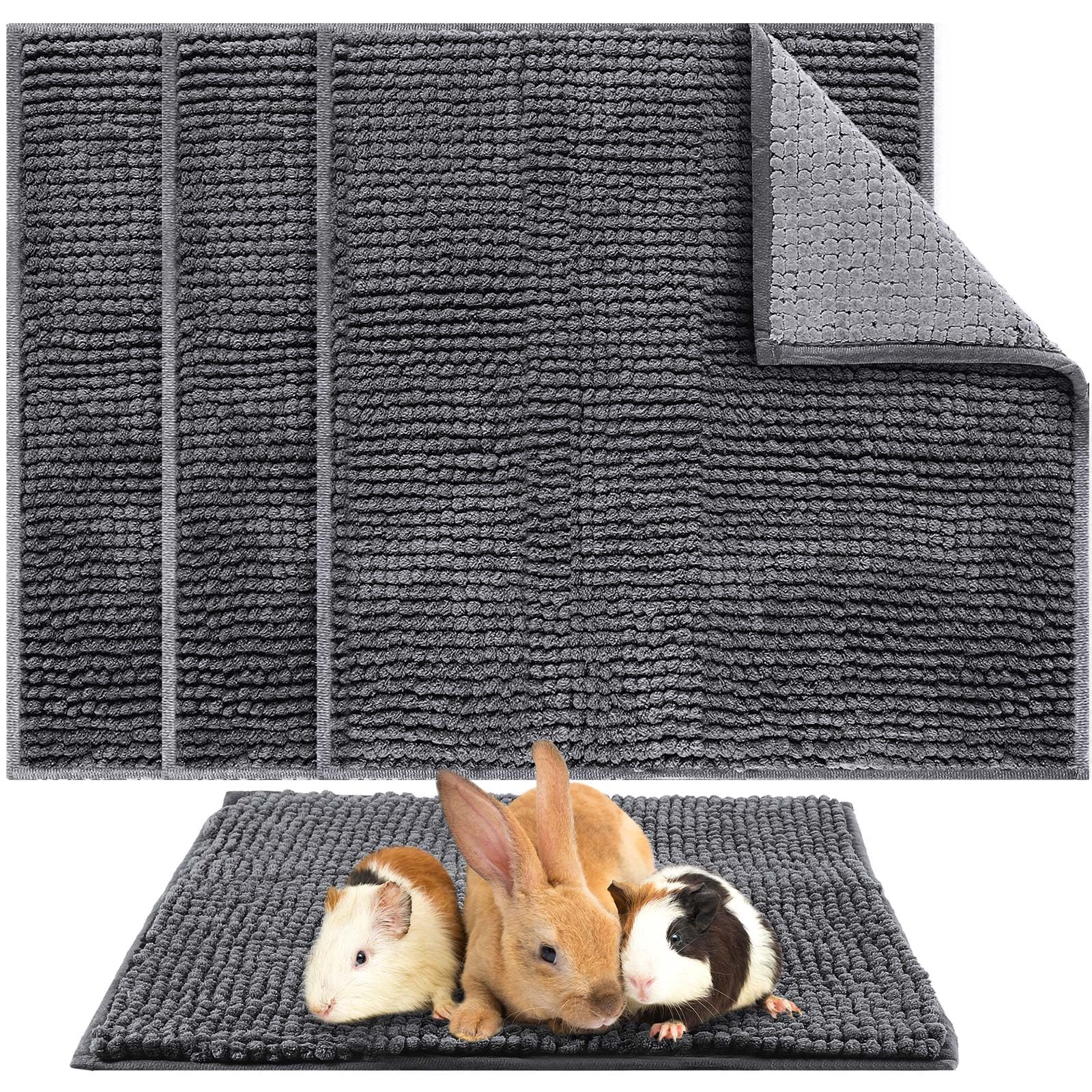 Amylove guinea pig cage liner 4pc pack for quick-dry small-pet comfort.