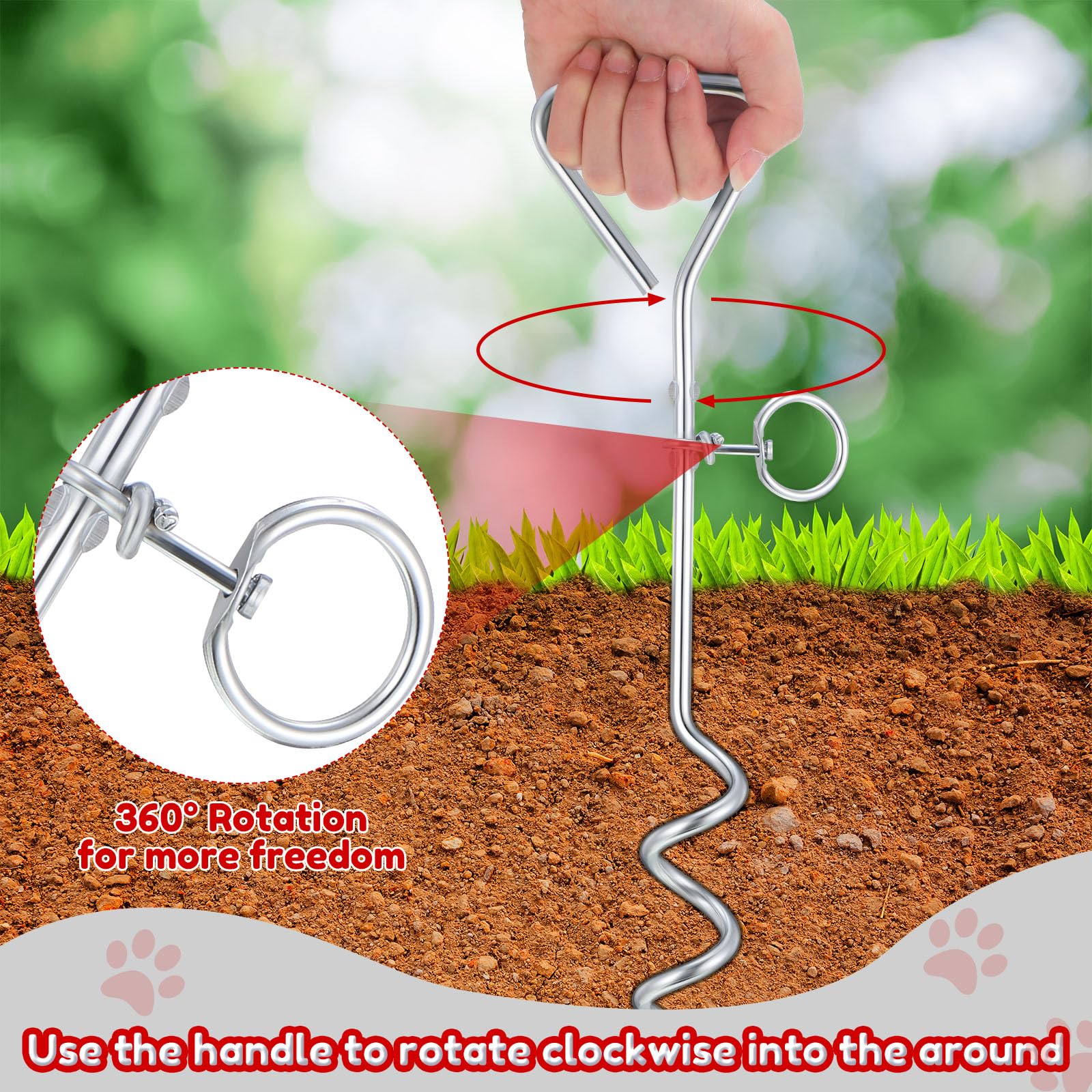 Amylove two-piece cable set supports versatile outdoor leashing.