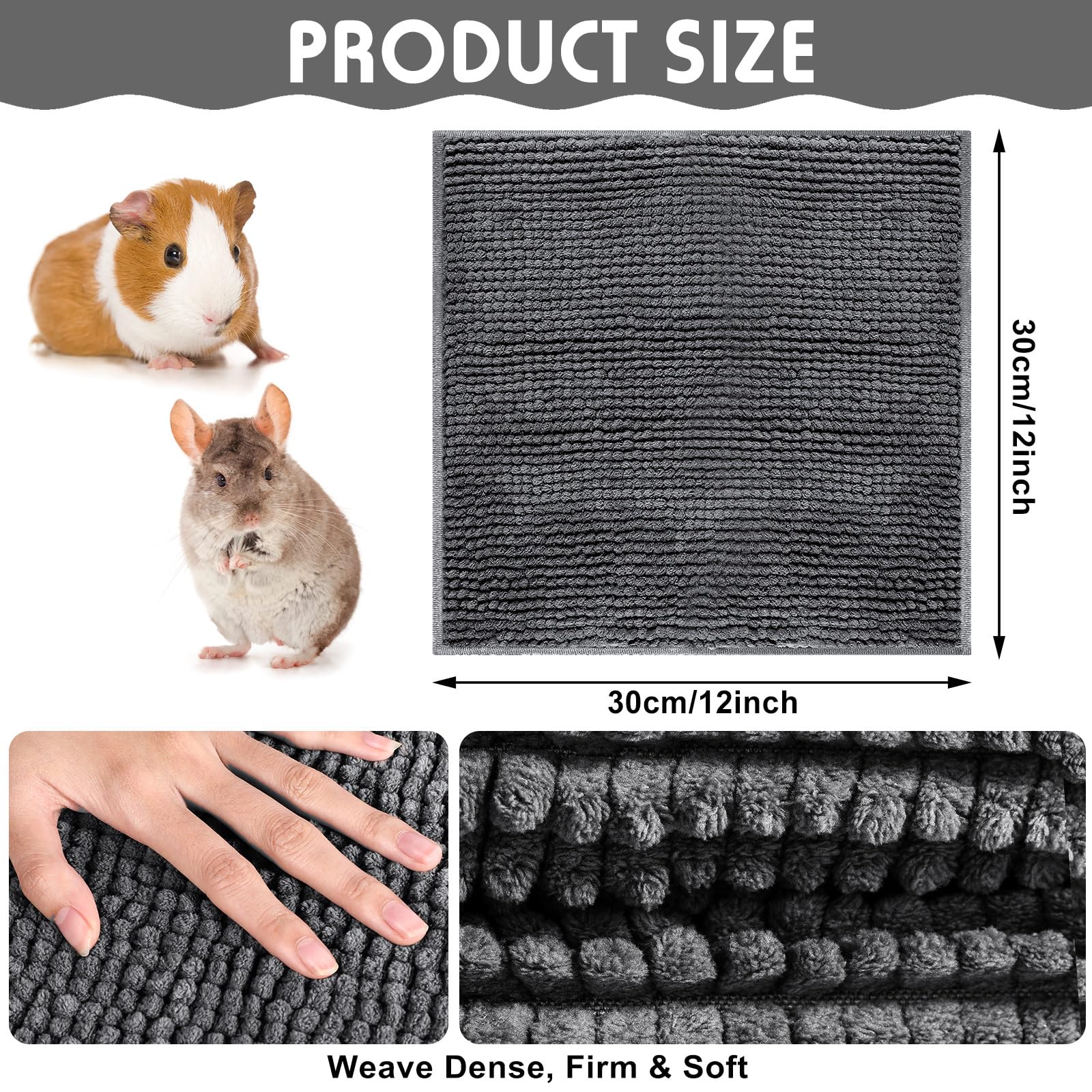Amylove washable pee pad microfiber chenille keeps bedding clean and dry.