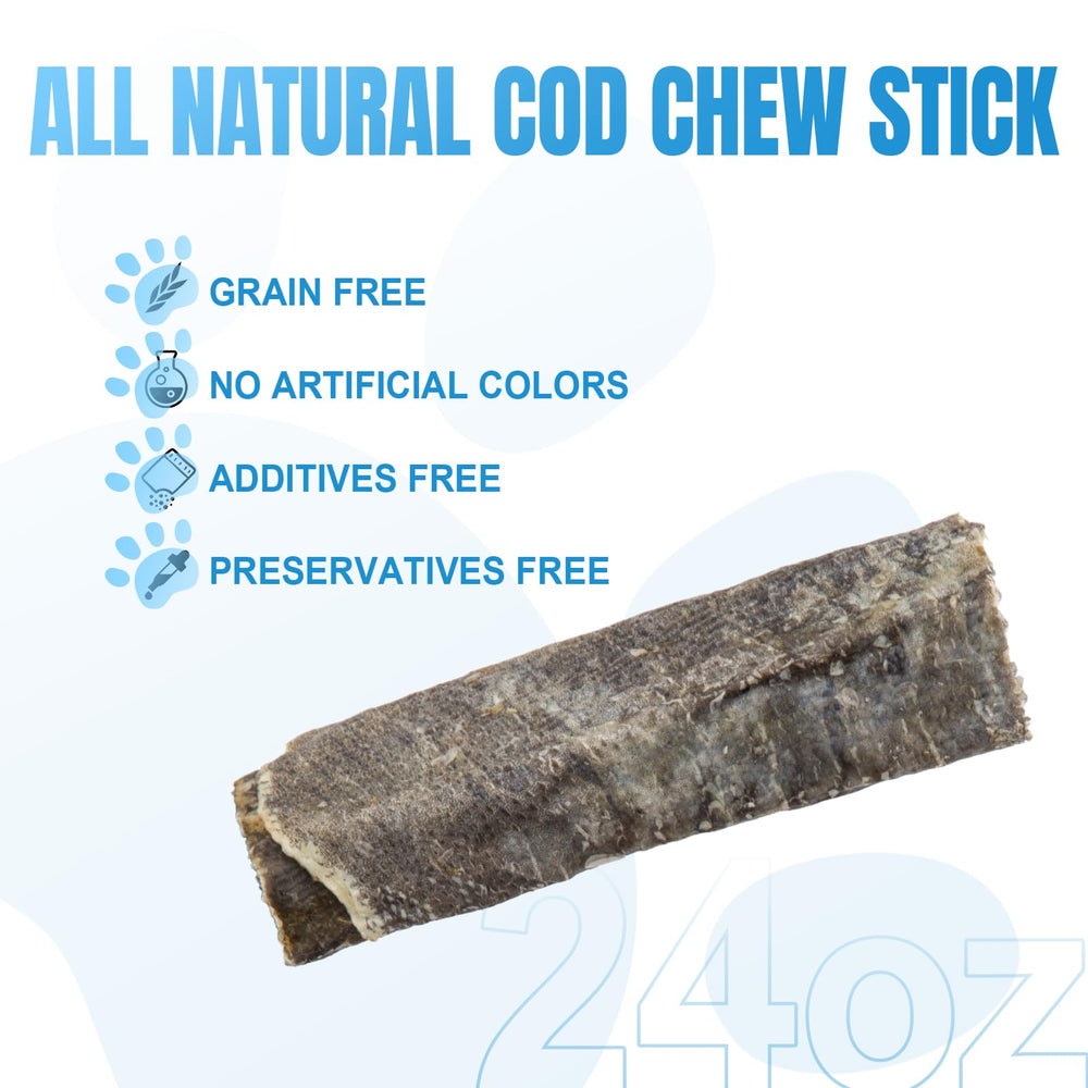 Amzey Close-up Cod Skin Chew Texture in hand.