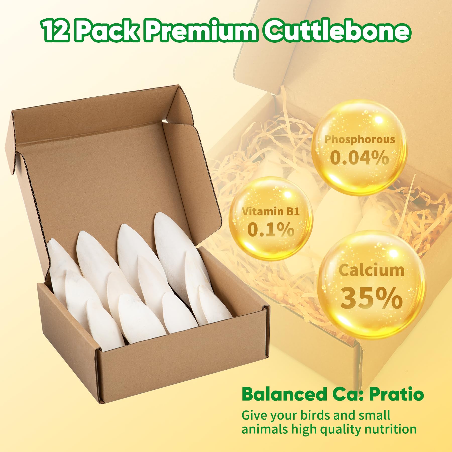 Amzey cuttlebone natural calcium for cage enrichment and beak maintenance.