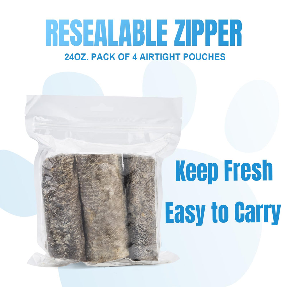 Amzey Teeth-cleaning Dog Chews with natural abrasive texture.