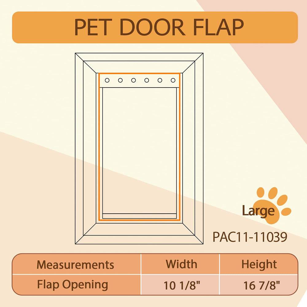 AMZOO two-pack packaging for quick replacement of flaps