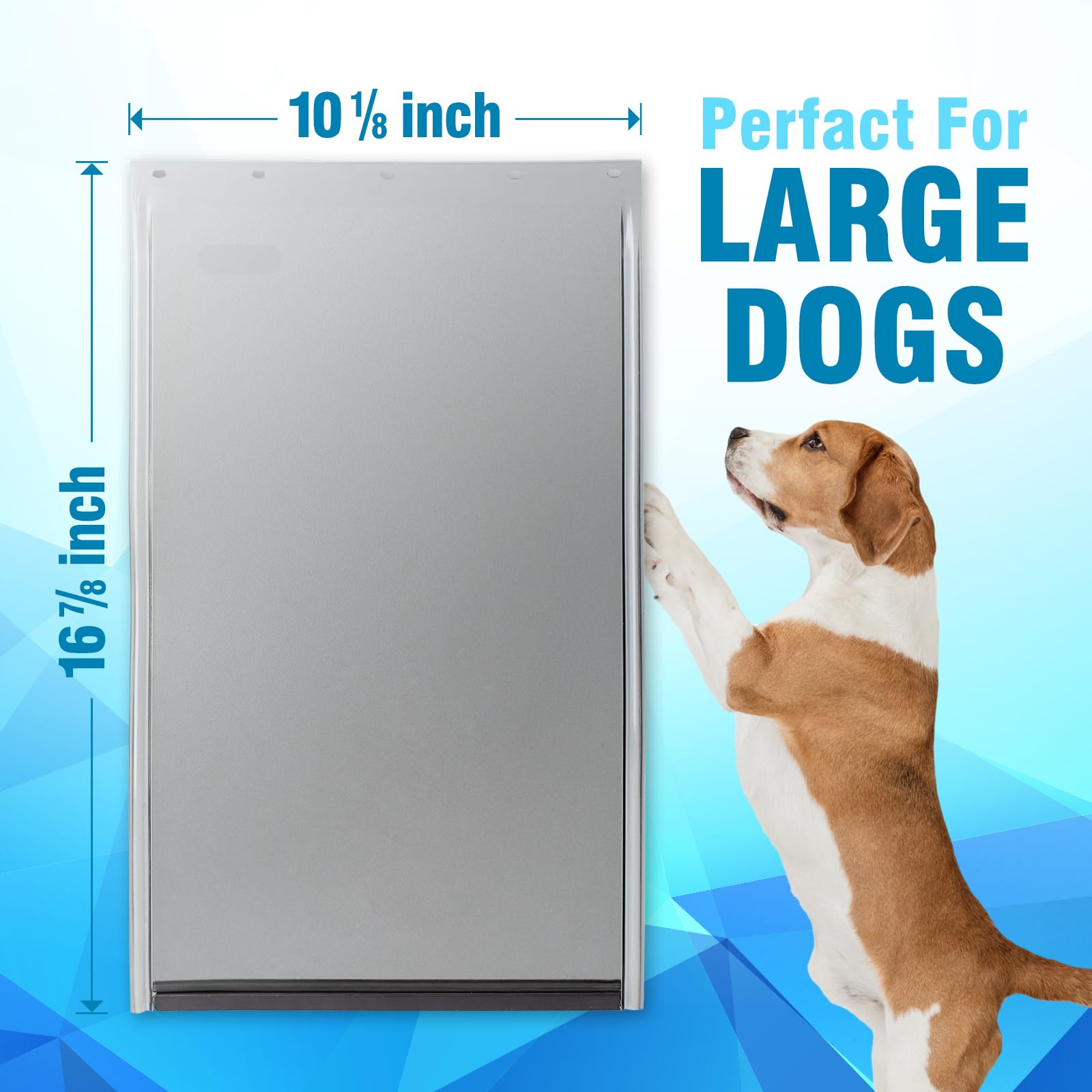 AMZOO weather-resistant flap with magnetic closure reduces noise and drafts.