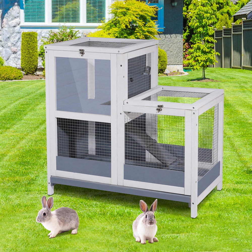 AMZOSS flip-top doors with secure latches help containment