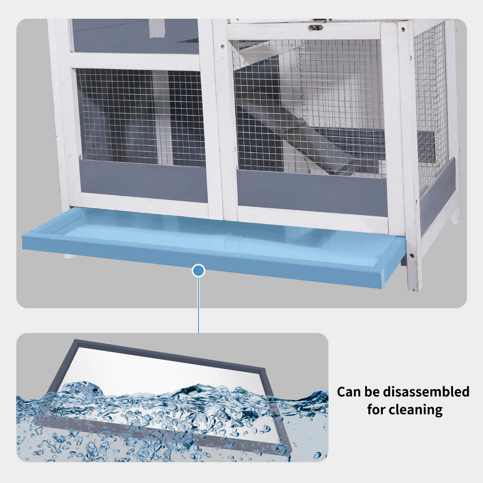 AMZOSS wide ramp connects floors for gentle climbing and exploration