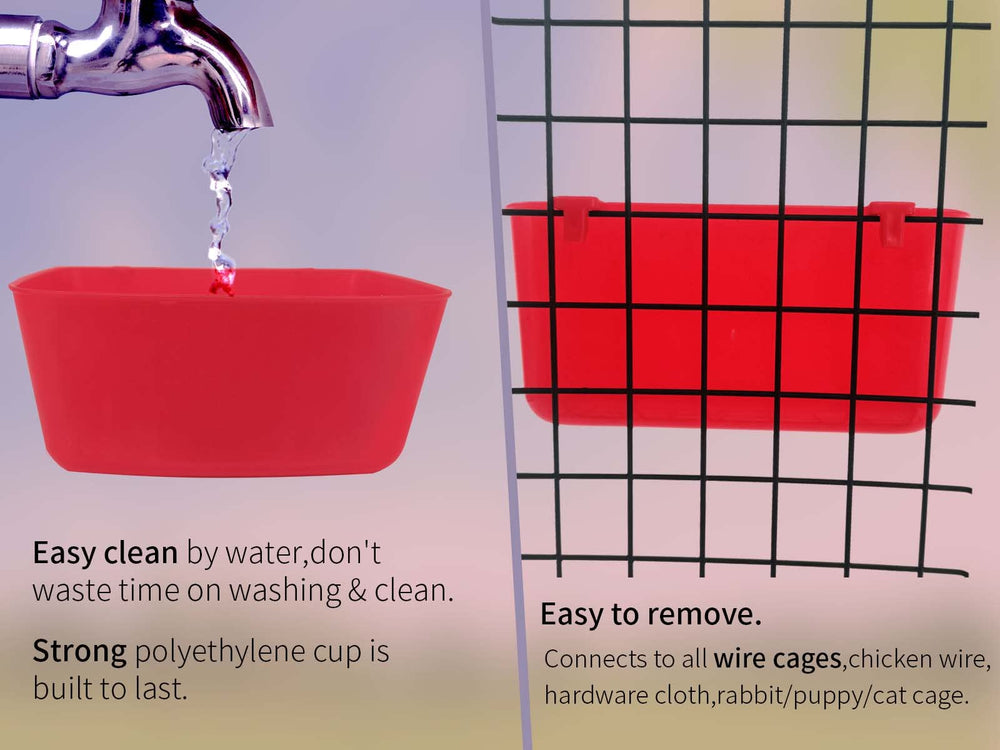 AMZSYLV cage-mount with hooks simplifies placement on wire cages.