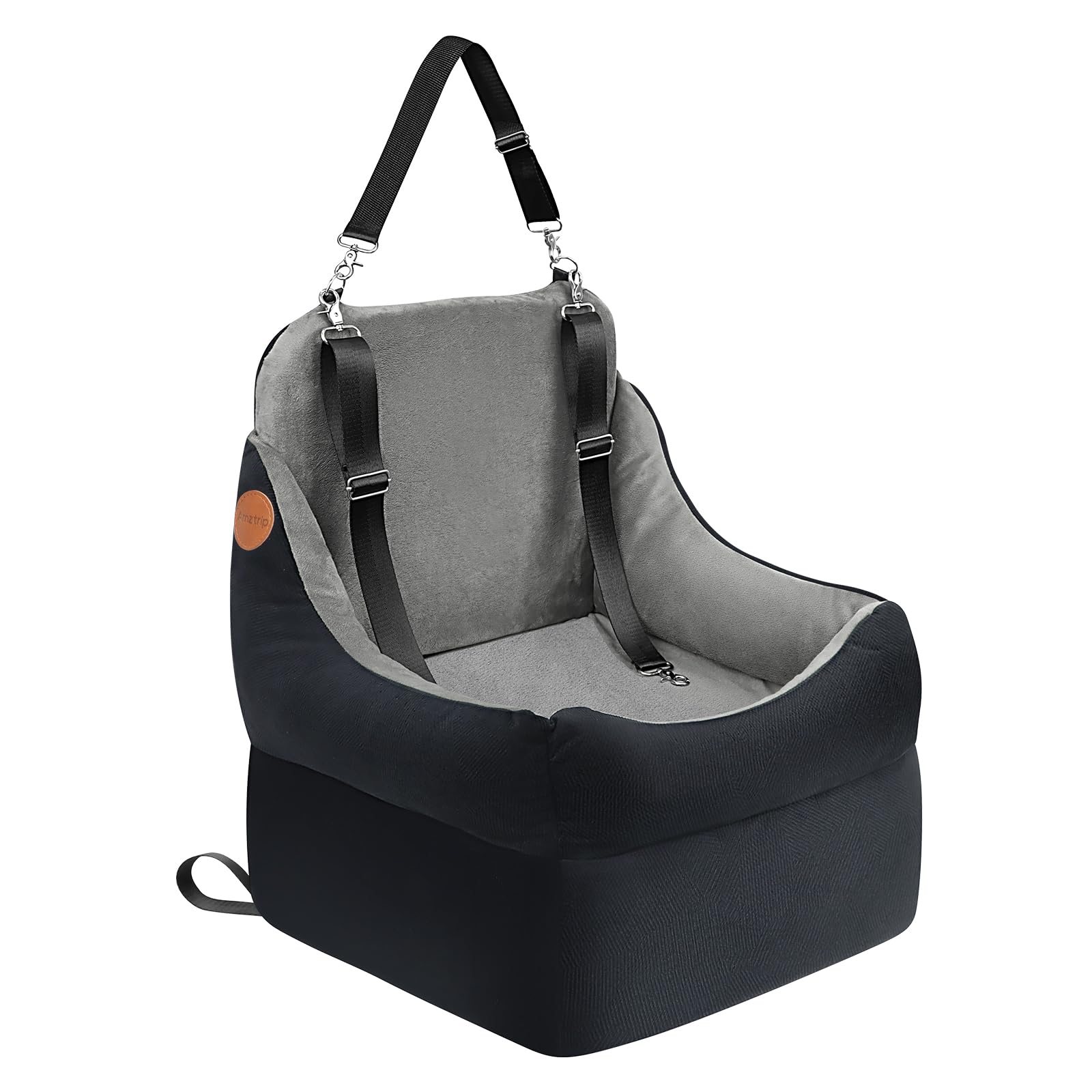 Amztrip Elevated Seat Cushion-visibility keeps your pet comfortable and aware on car rides.