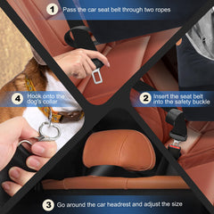 Amztrip Elevated Seat Safety-velvet fabric reinforces comfort and security on the road.