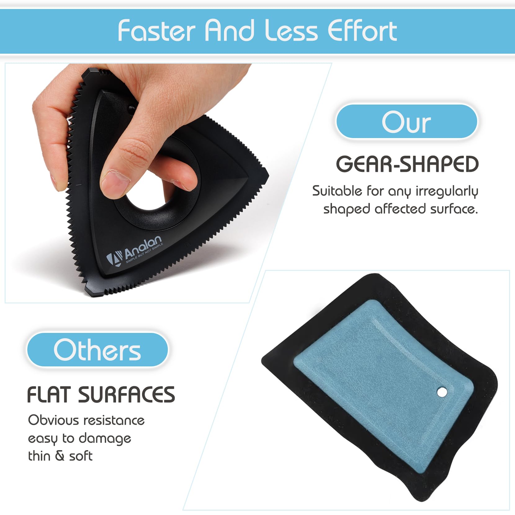 Analan Mini Pet Hair Remover for carpet surfaces; captures embedded fur quickly.