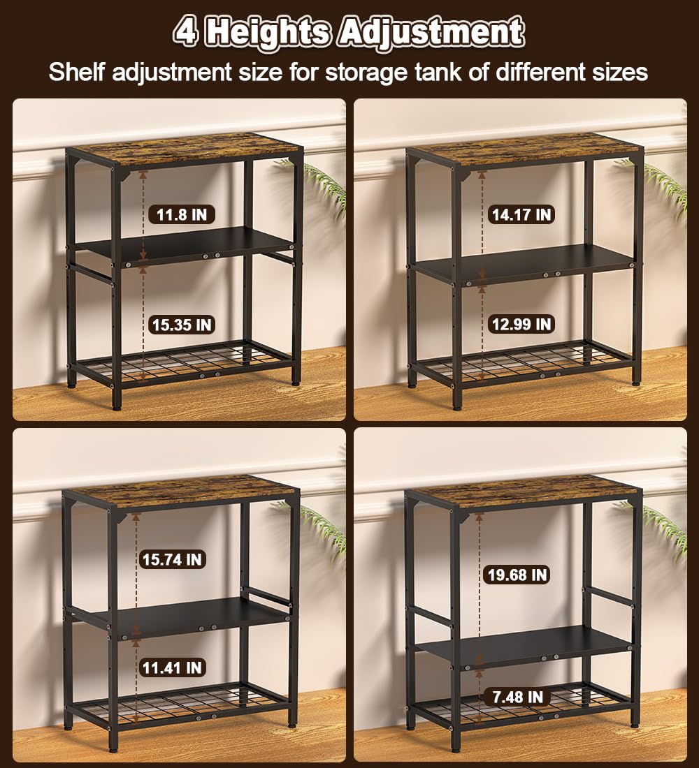 AnBaiMei stand has four adjustable feet to level on uneven floors.