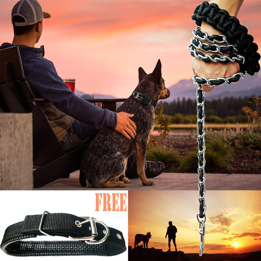 AncBace leash features a 360-degree rotating hook for easy control during walks.