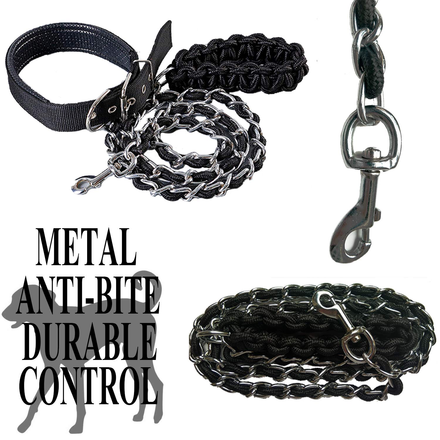 AncBace free collar included with the heavy-duty leash set for quick setup.
