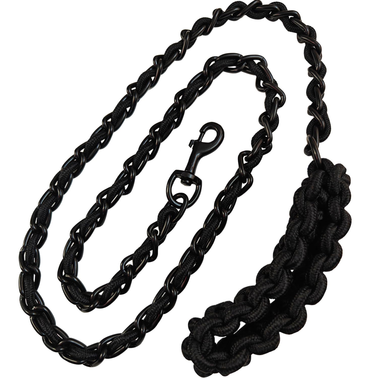 AncBace stylish black-silver leash for urban and arena activities